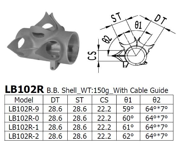 LB102R B.B. Shell